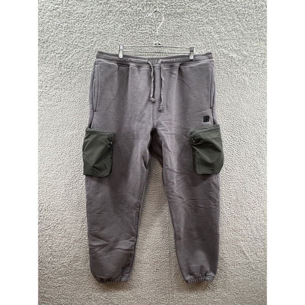 Undefeated UNDFTD Gray Contrast Cargo Sweatpants XL